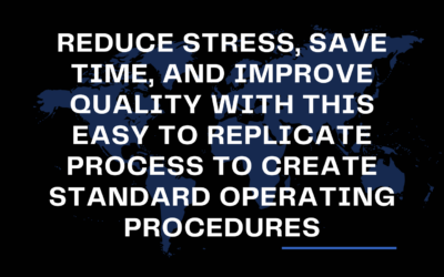 Reduce Stress, Save Time, and Improve Quality With This Easy to Replicate Process to Create Standard Operating Procedures for Your Digital Business